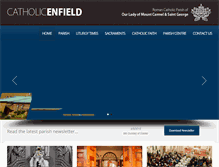 Tablet Screenshot of catholicenfield.org